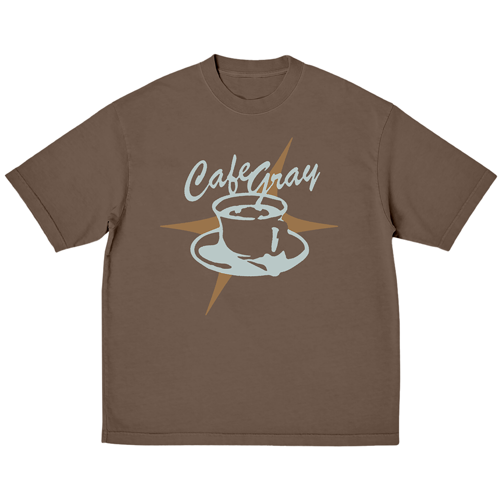Cafe Gray Brown T-Shirt - uMusic Shop Canada