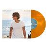 Vinyl record with a beach scene and a person, featuring the album 'flow state' by Keith Urban.