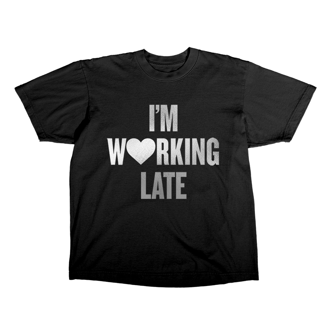 I'm working late black t-shirt - uMusic Shop Canada
