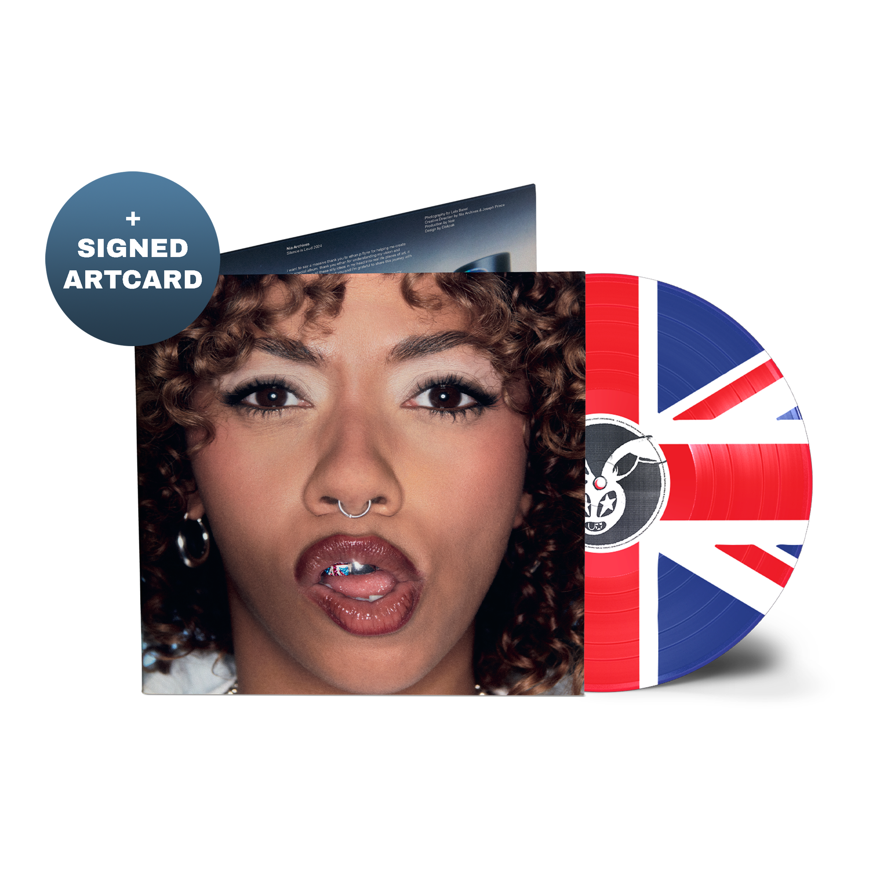 Nia Archives/Silence is Loud 直筆サインカード付 Silence Is Loud - Exclusive Union Jack Picture Disc [Store