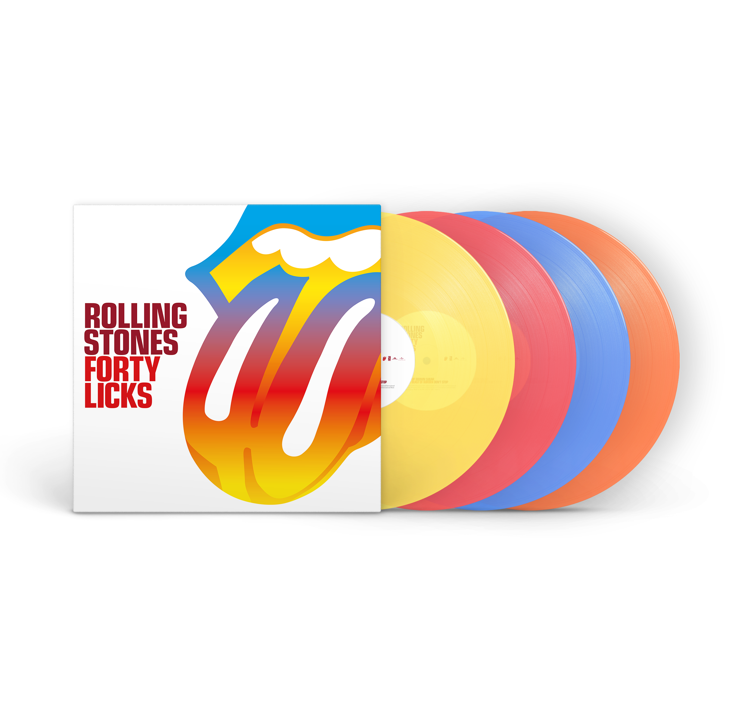 4LP 帯 THE ROLLING STONES BOX L60P4501/4 Forty Licks (4LP Coloured Vinyl) - uMusic Shop Canada