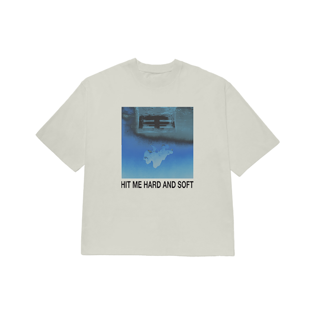 HIT ME HARD AND SOFT White Cover Tee - uMusic Shop Canada