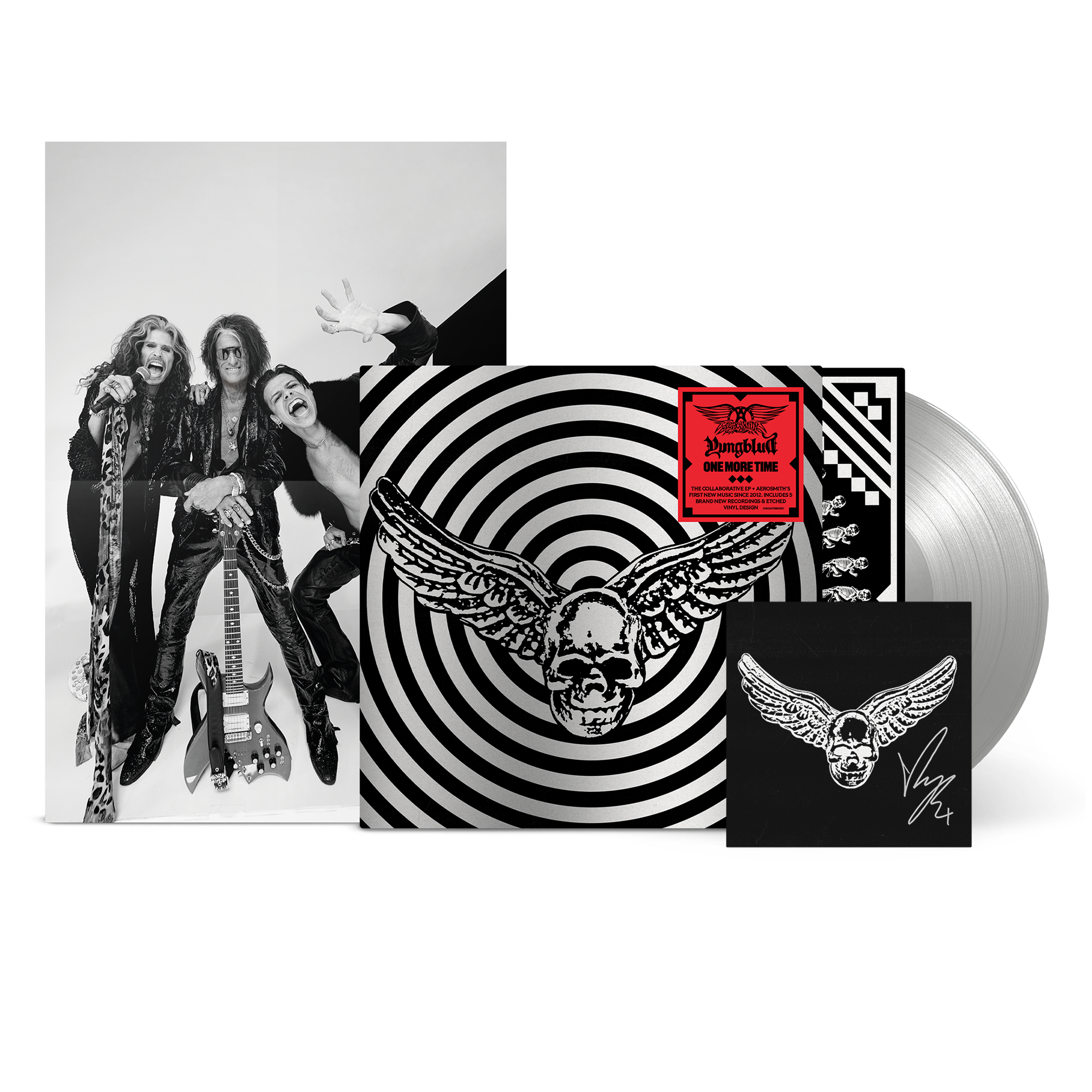 Twenty American Artists　Portfolio Aerosmith & YUNGBLUD - One More Time - Silver Vinyl