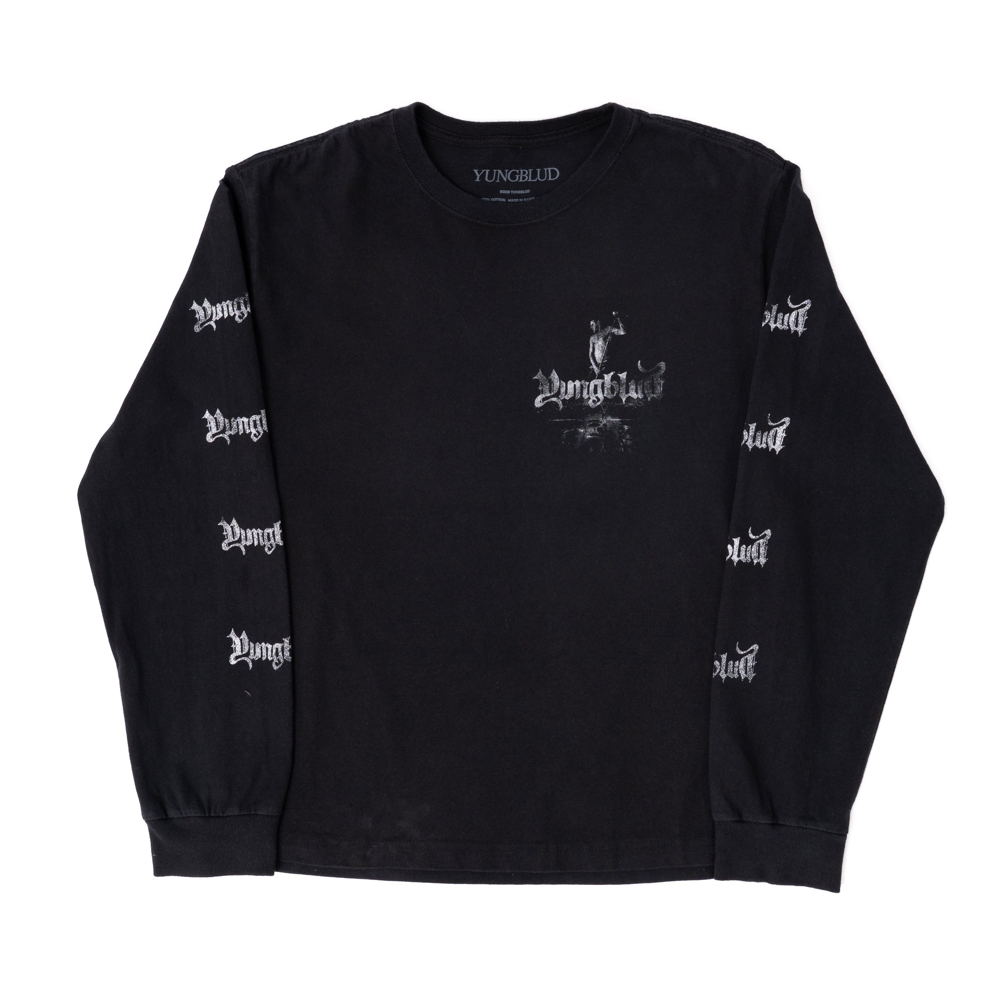 WASHED DATEBACK LONG SLEEVE T-SHIRT - uMusic Shop Canada