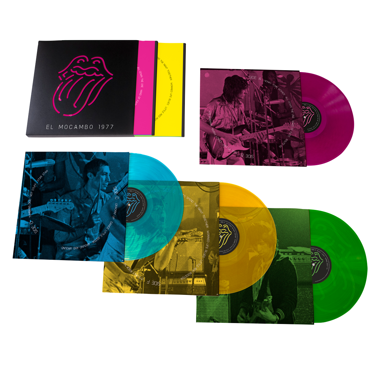 洋楽 Rolling Stones/Live At El Mocambo/4LP Live At The El Mocambo Neon Housed in Die-Cut Nova Slipcase