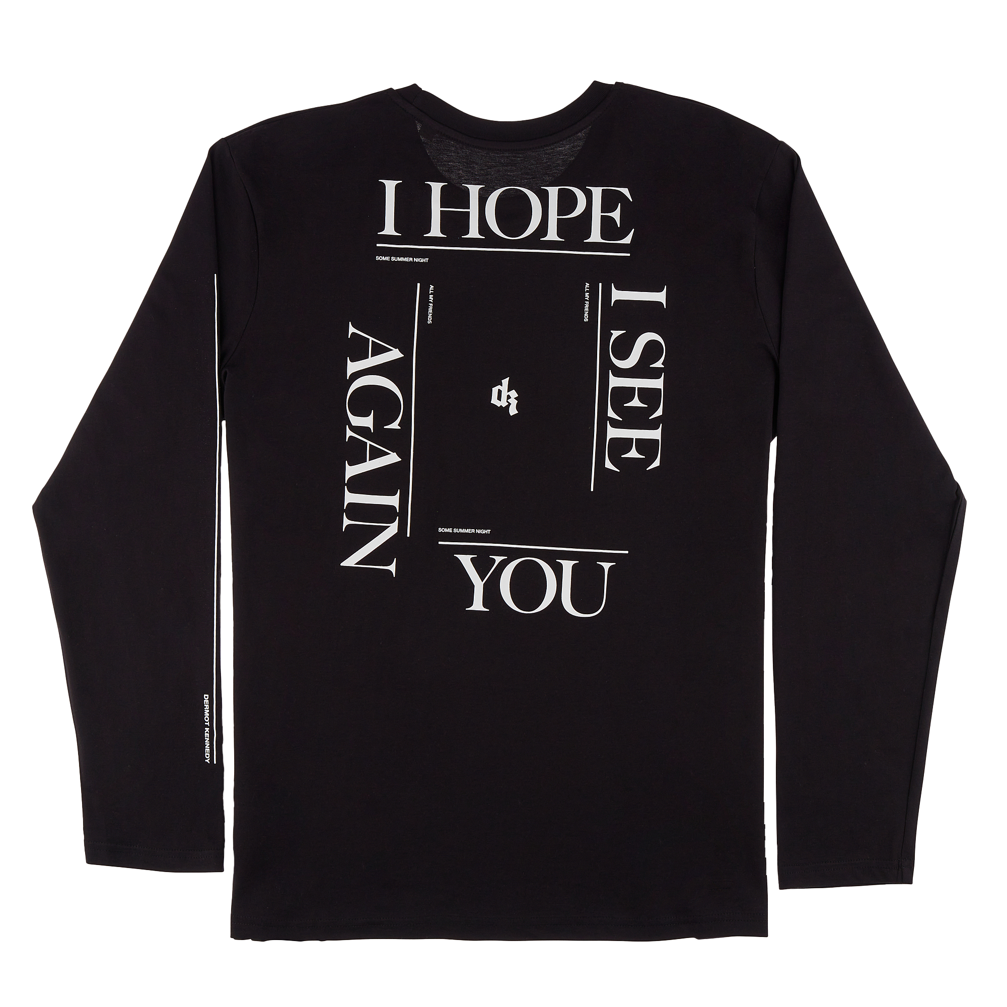 All My Friends Black Longsleeve Tee - UMusic Shop Canada