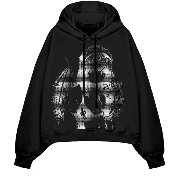 Rhinestone Princess Blurry Hoodie – UMUSIC Shop Canada