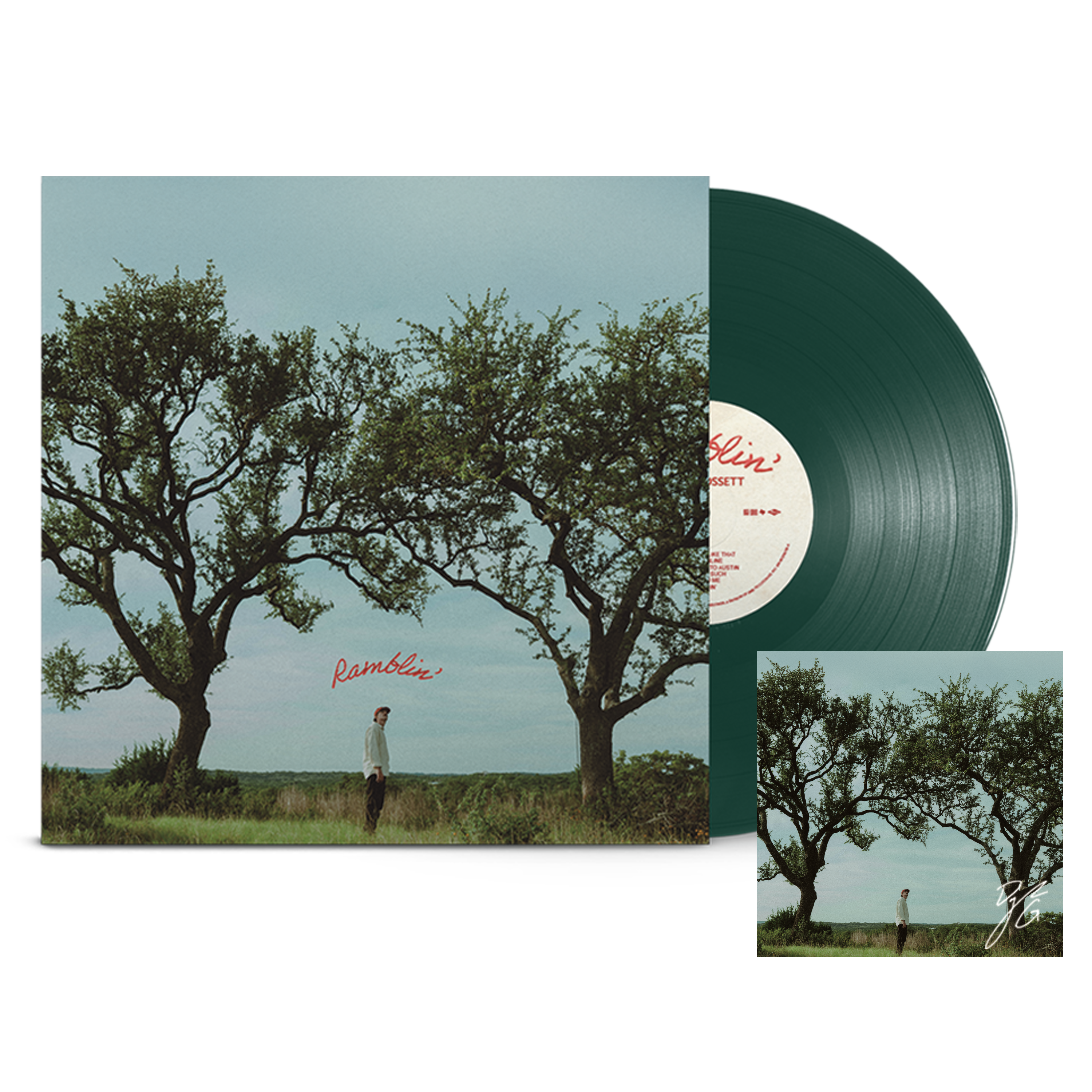 Ramblin' Oak Tree Green Signed Vinyl