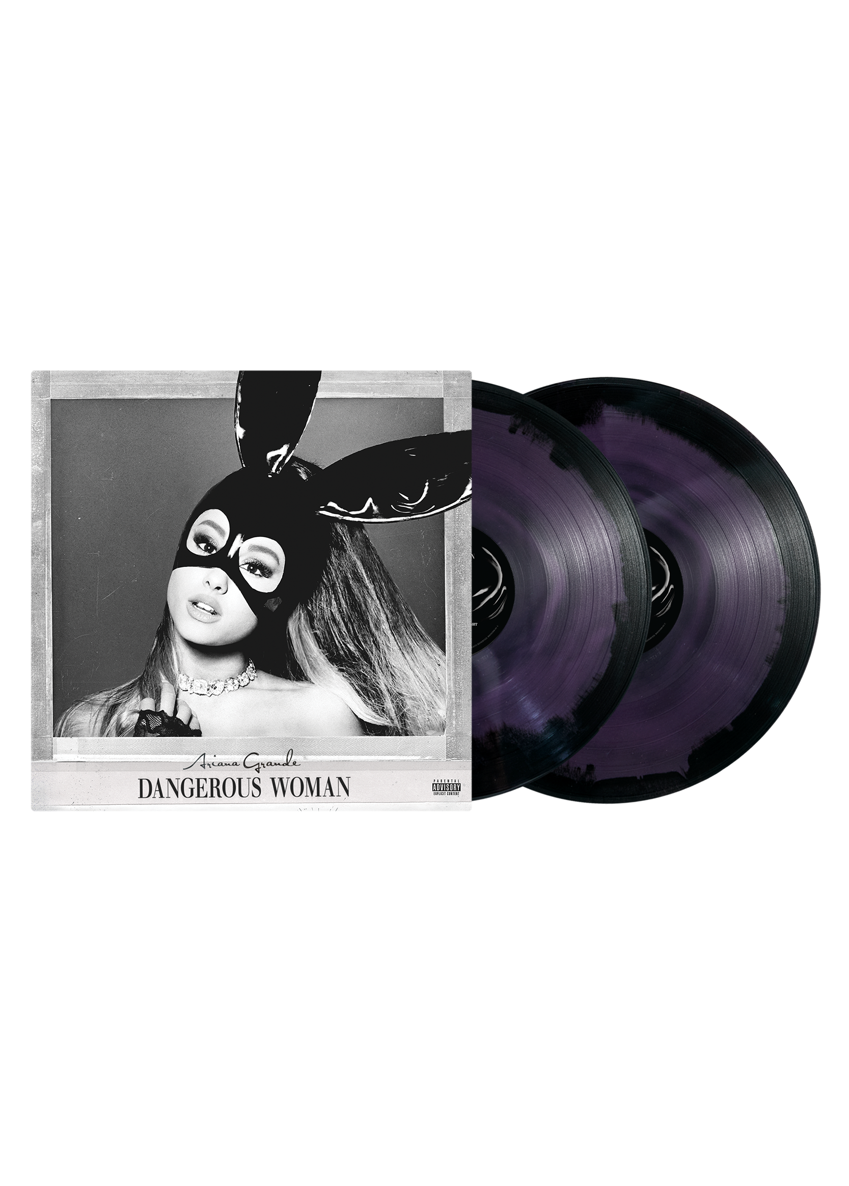 dangerous woman 2lp (purple & black swirl)