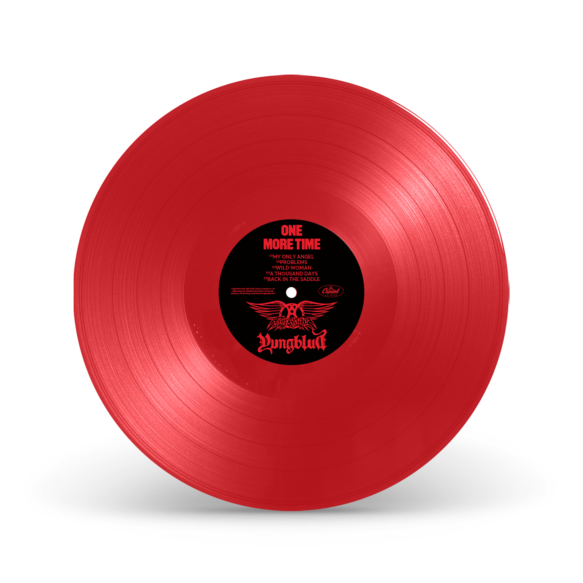 Aerosmith & YUNGBLUD - One More Time Red Vinyl (Aerosmith Store Exclusive)