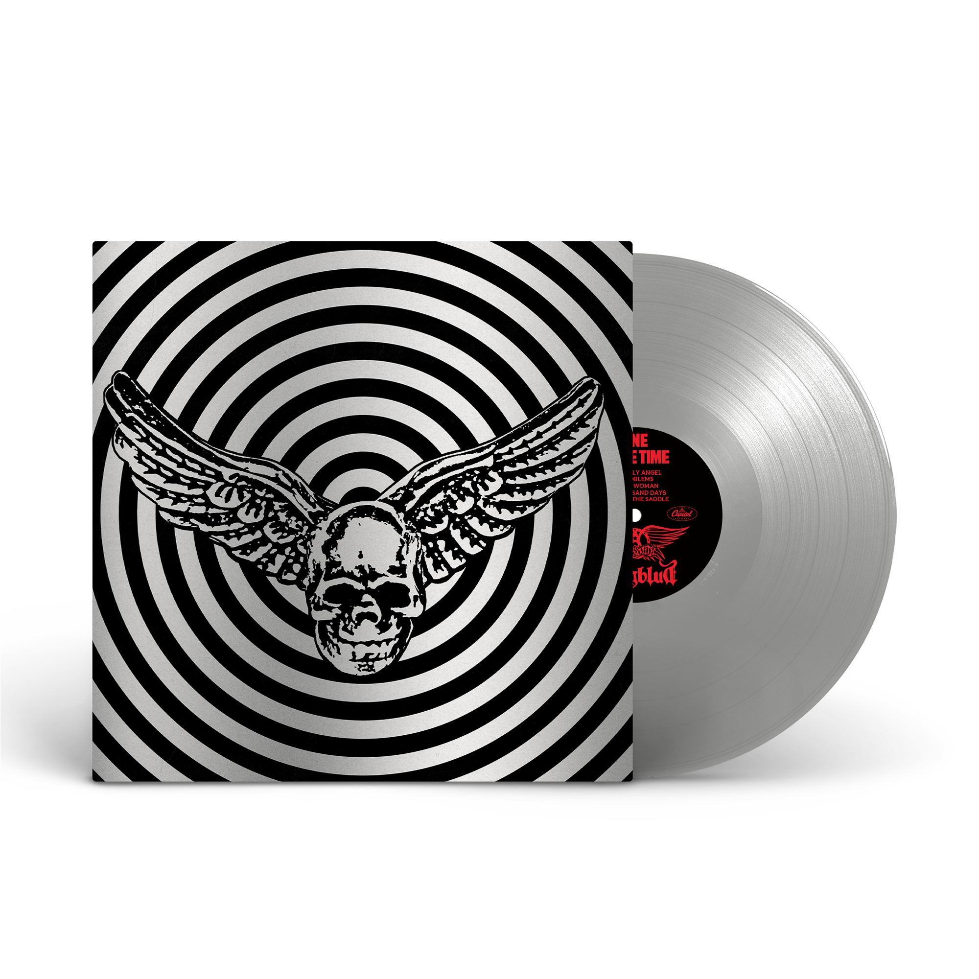 Aerosmith & YUNGBLUD - One More Time - Silver Vinyl (YUNGBLUD Store Exclusive) + Signed Art Card
