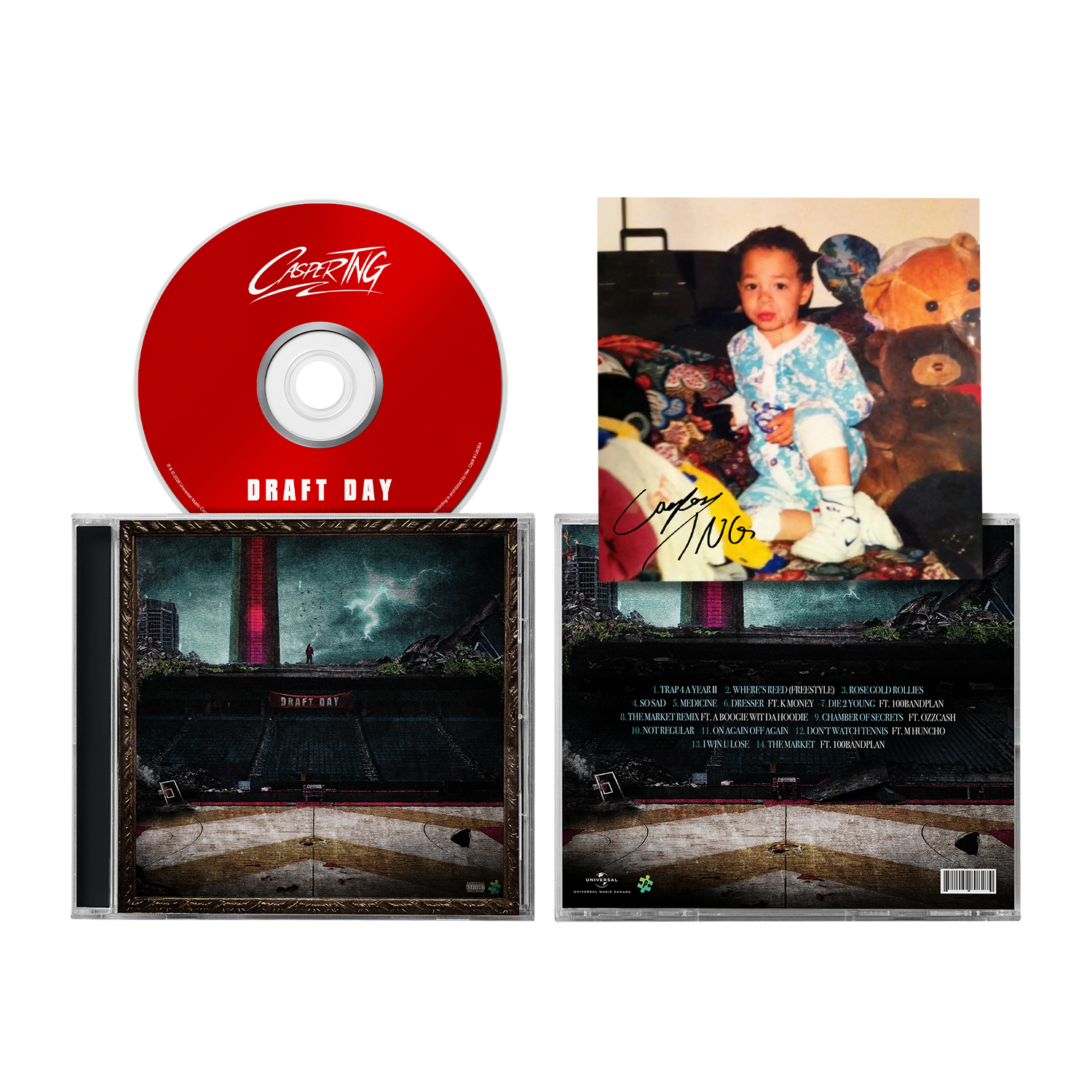 Casper TNG Draft Day Signed CD