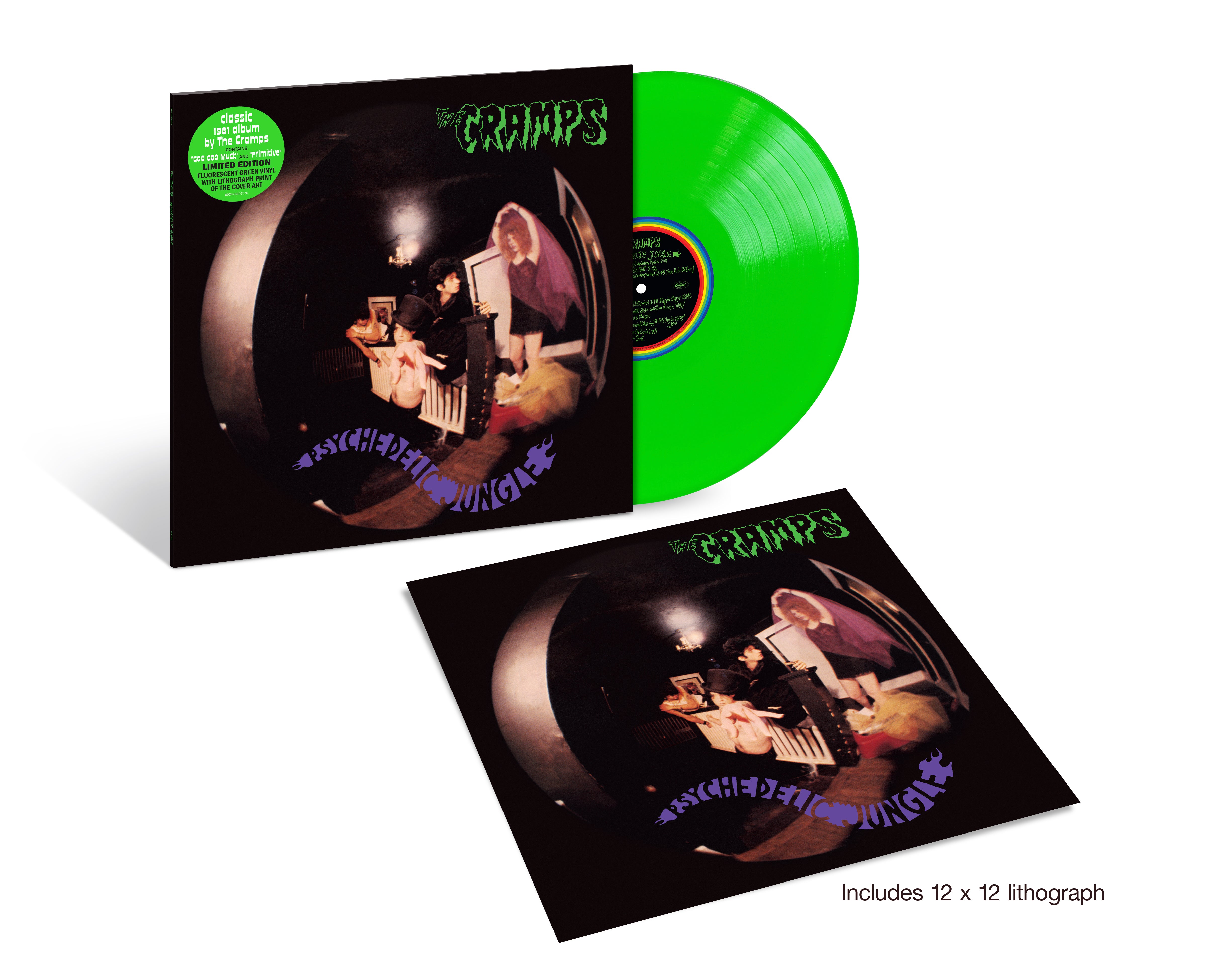Psychedelic Jungle 1LP  - Fluorescent green LP