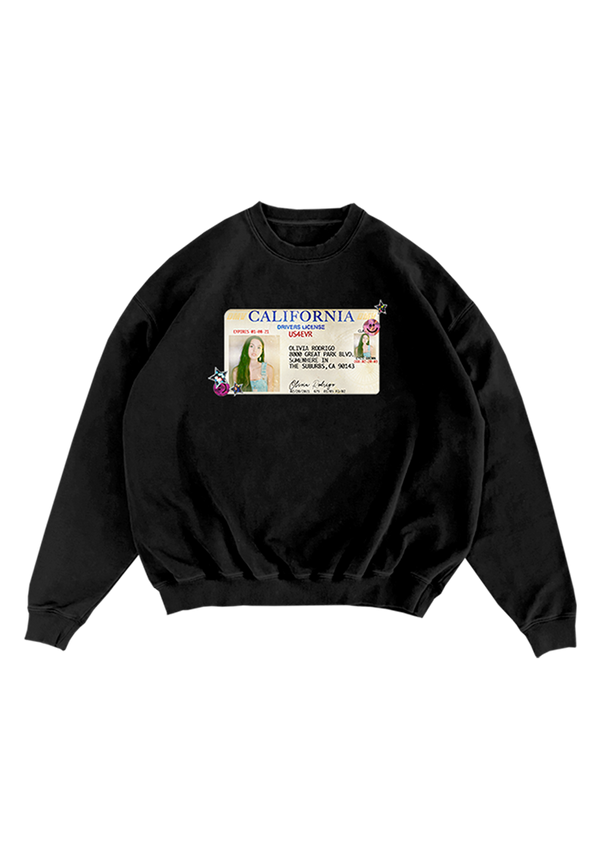 drivers license 5 year anniversary crewneck