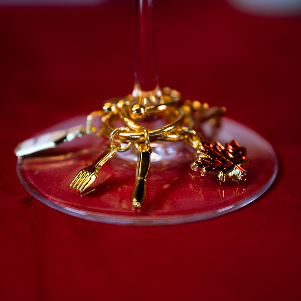 Dinner Party Wine Charms Set