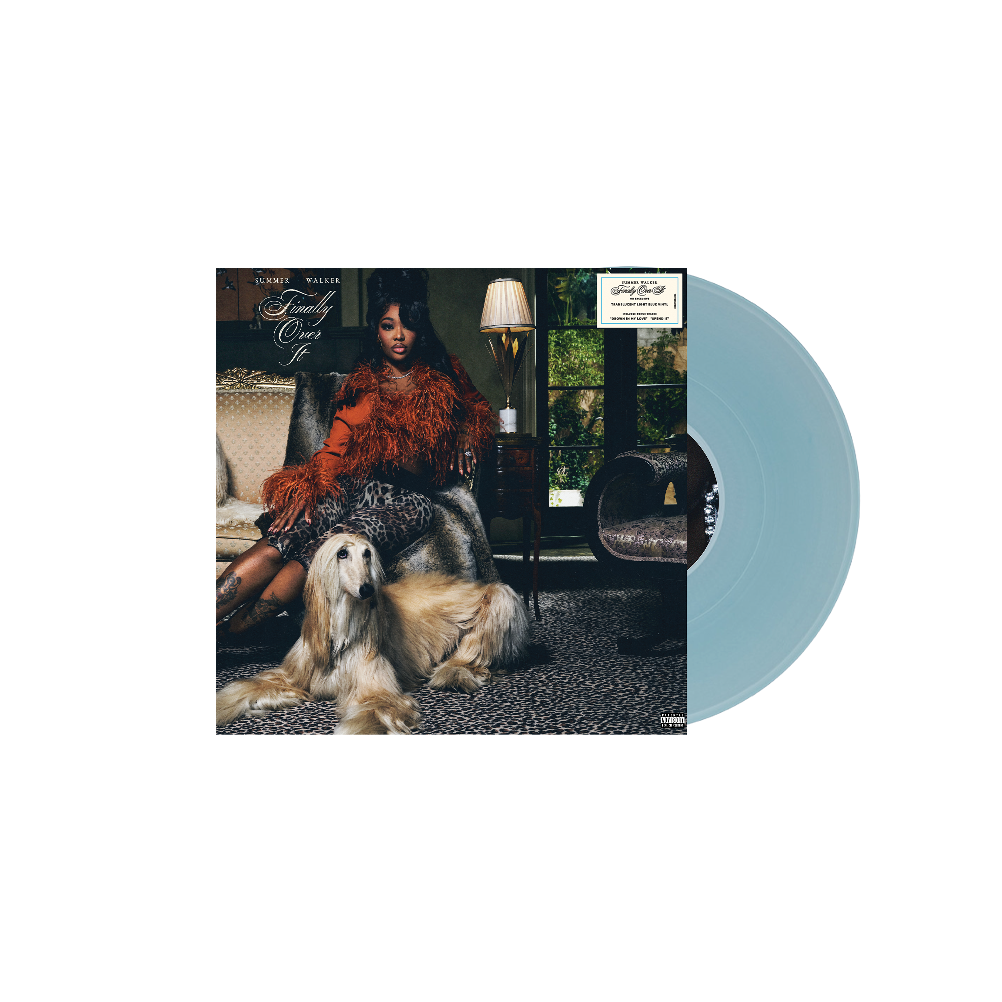 Finally Over It: For Better Edition STANDARD TRANSLUCENT LIGHT BLUE VINYL + Signed Art Card