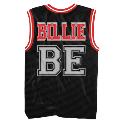Billie Eilish Red and Black Jersey