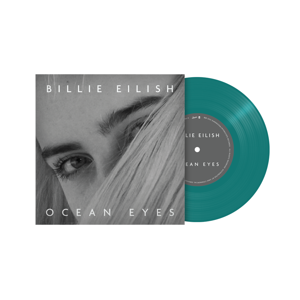ocean eyes 7" Etched Vinyl (Translucent Turquoise)
