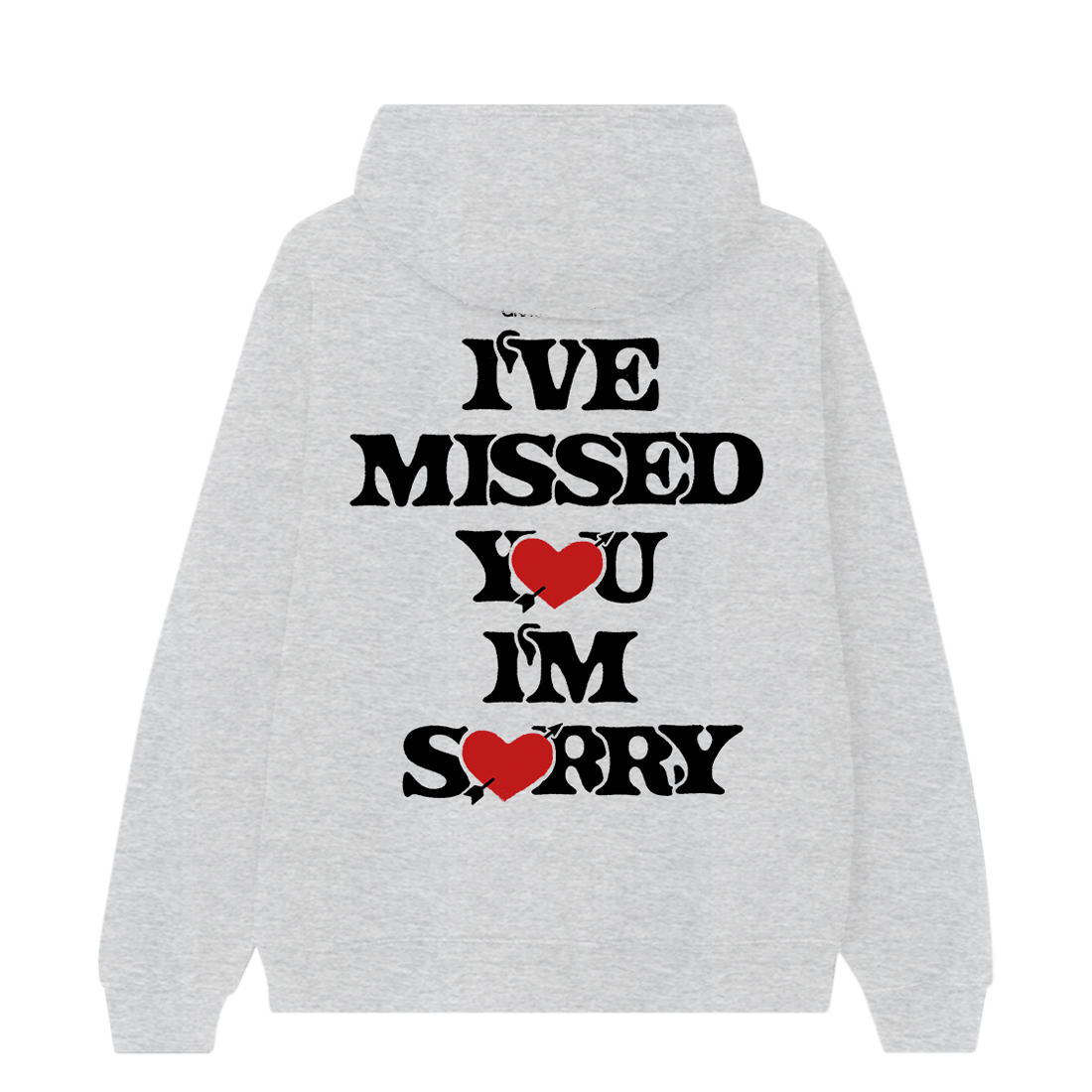 i've missed you, i'm sorry heather gray hoodie