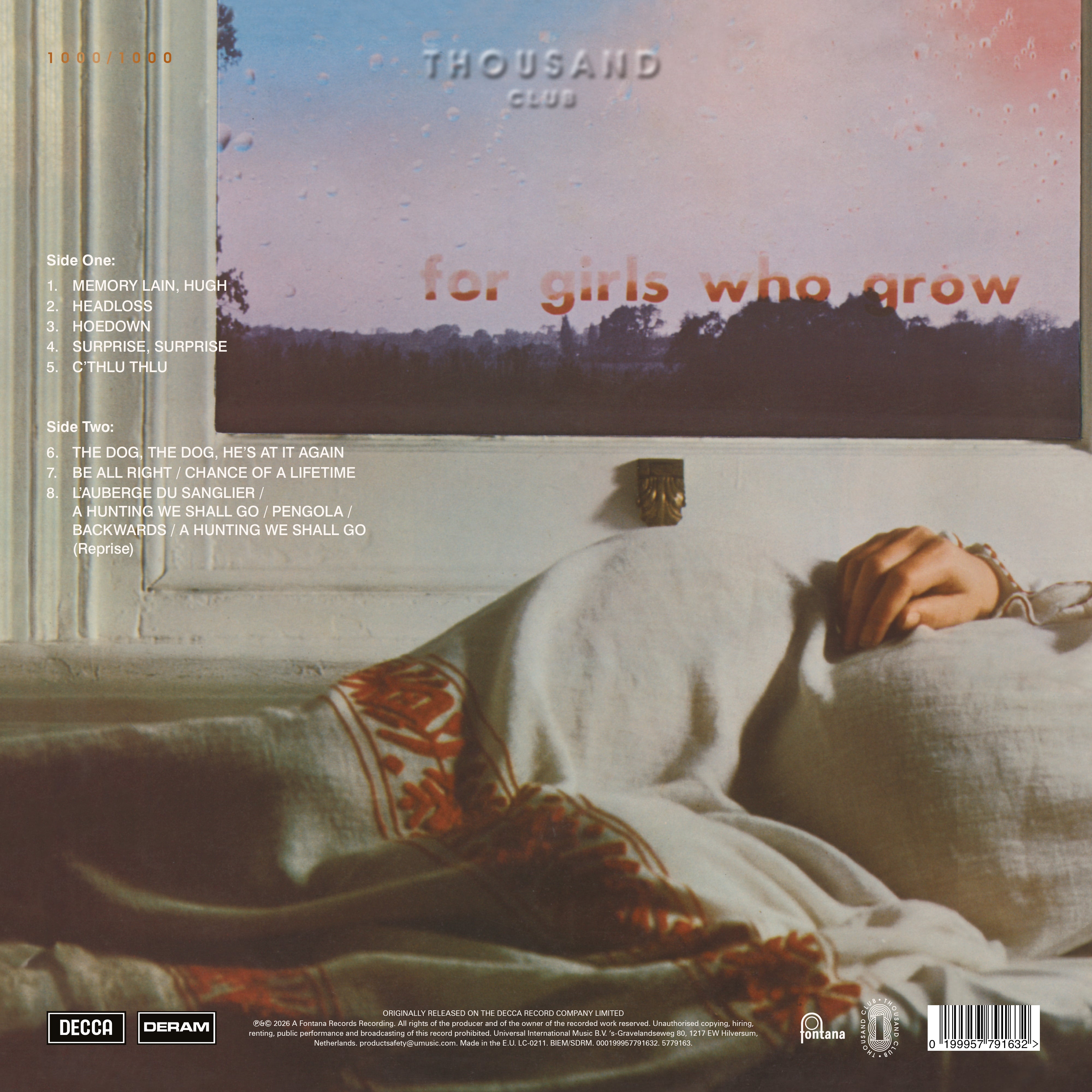 For Girls Who Grow Plump In the Night (LP Analogue)