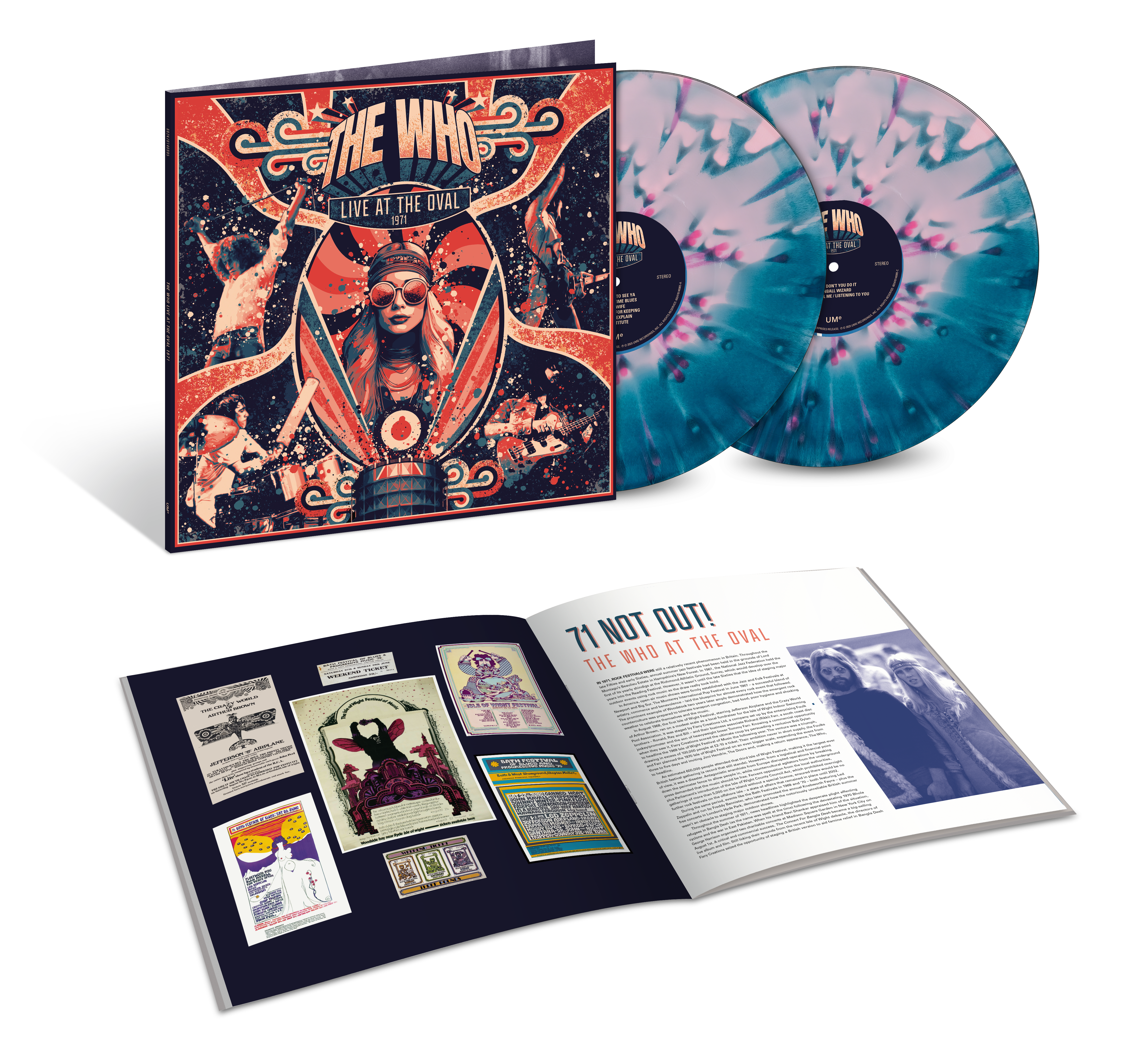 Live at the Oval 1971 Limited Edition Splatter Colored 2LP