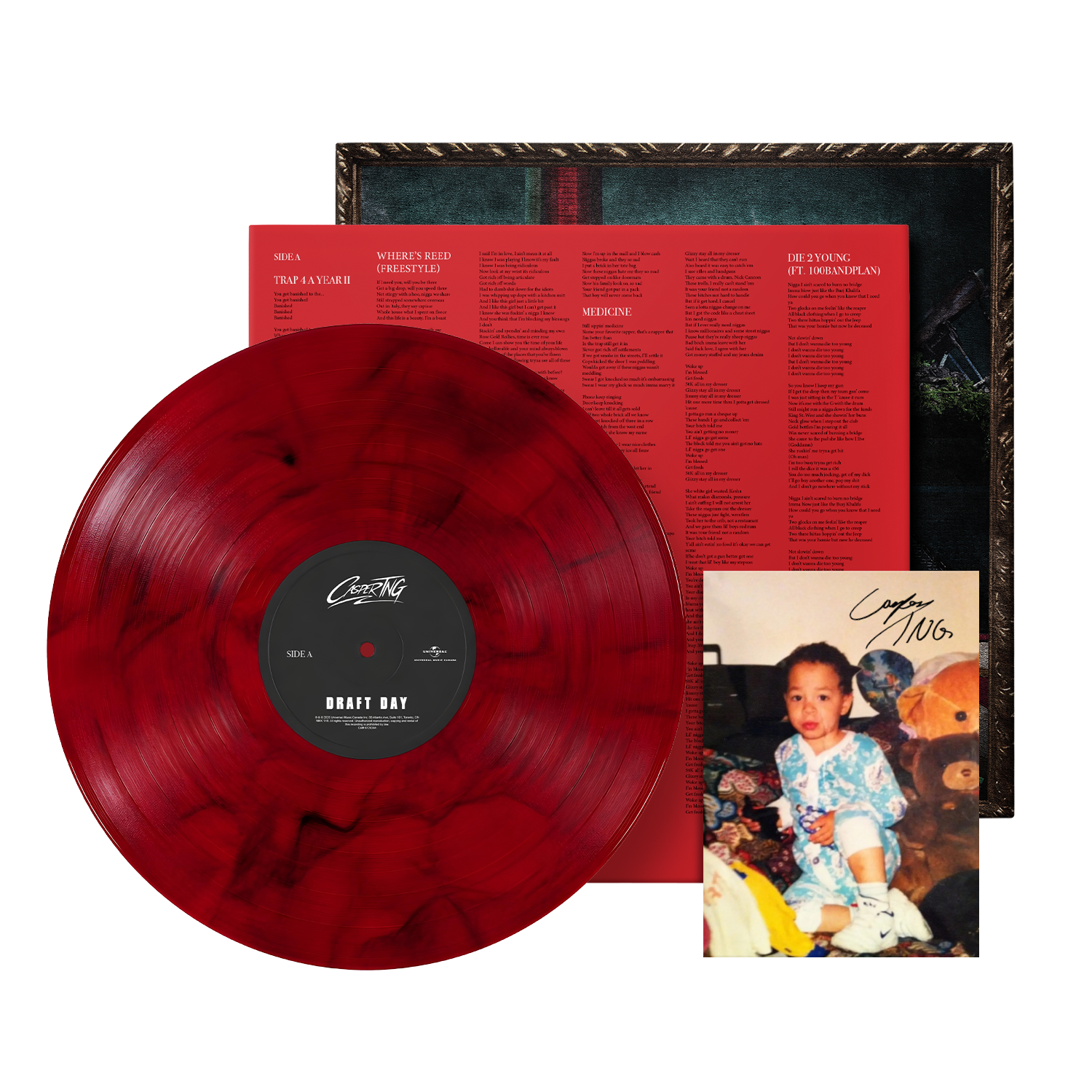 Draft Day - Signed Red & Black Marble LP