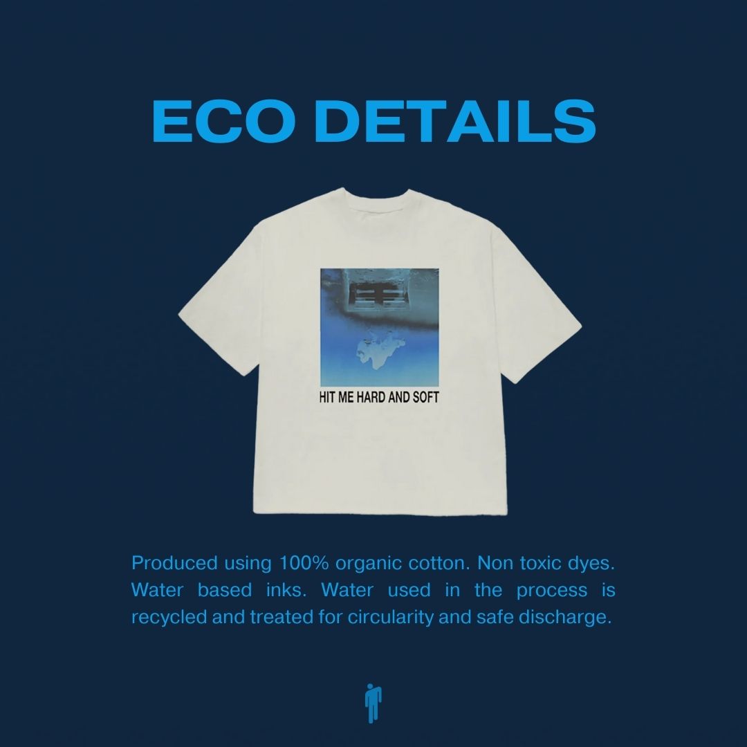 HIT ME HARD AND SOFT White Cover Tee - uMusic Shop Canada