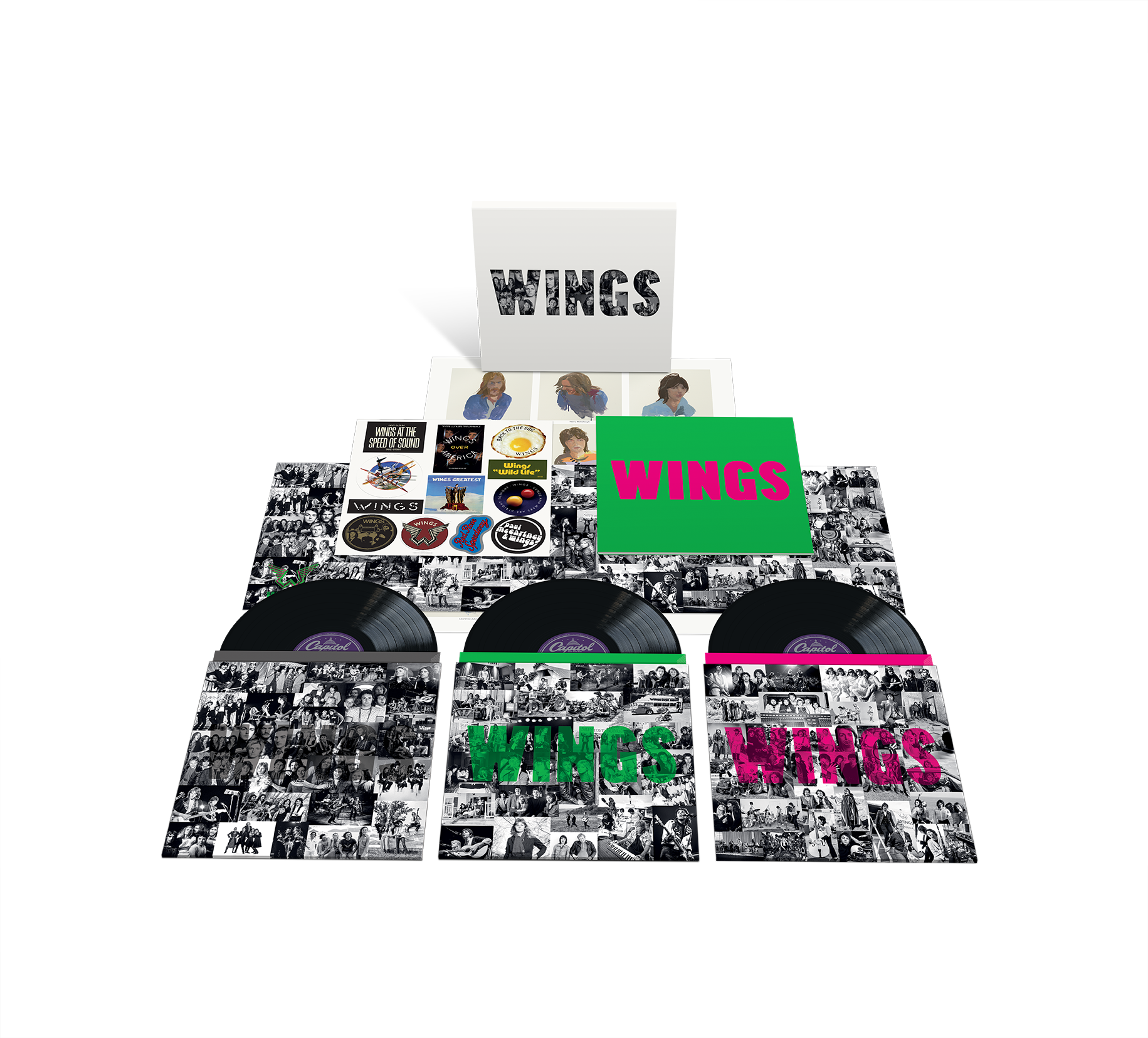 WINGS (Deluxe 3LP, 180g, Black, Die Cut, Slip-Sleeve, 32pg Book, PremiumPackage, Poster) - Limited Edition
