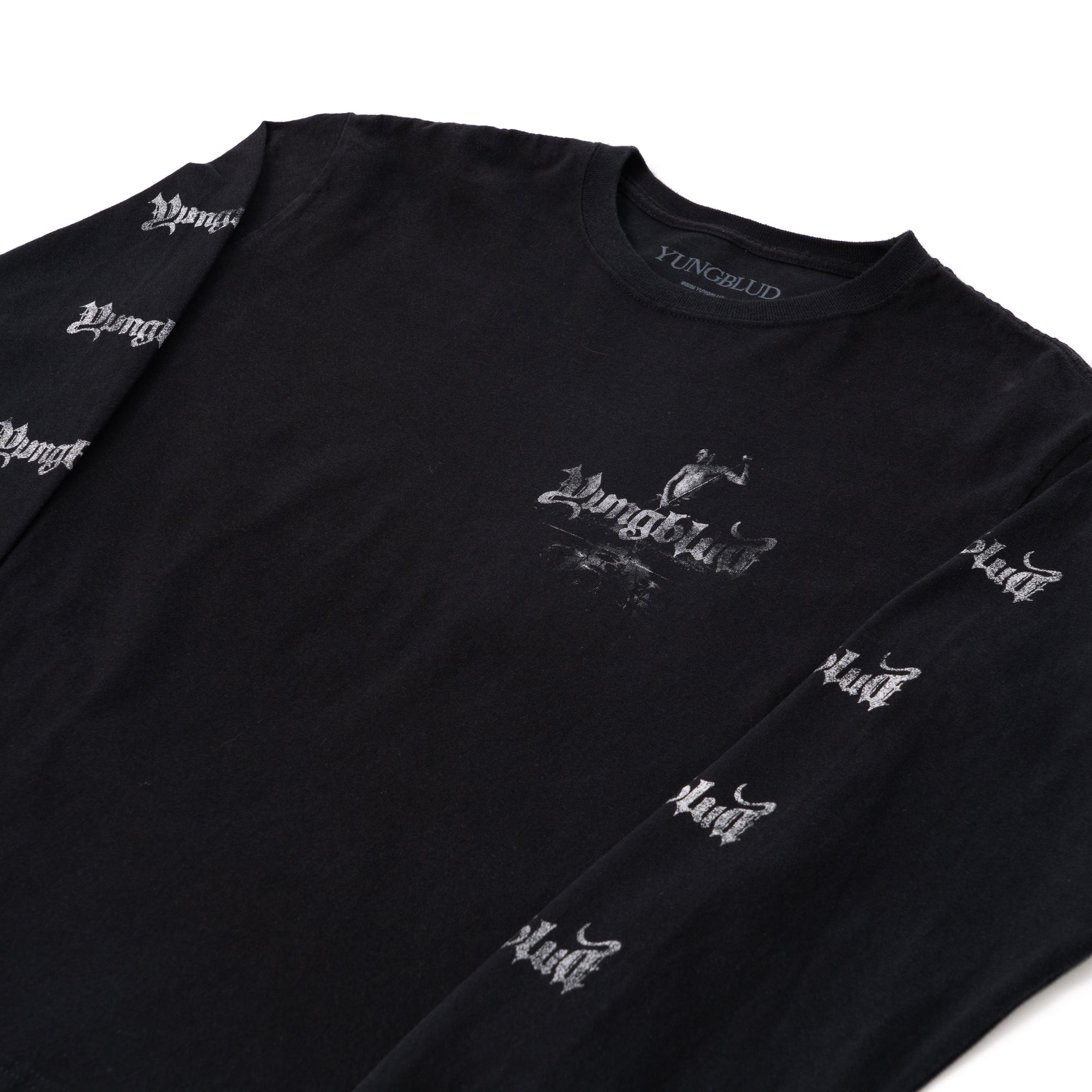 WASHED DATEBACK LONG SLEEVE T-SHIRT - uMusic Shop Canada