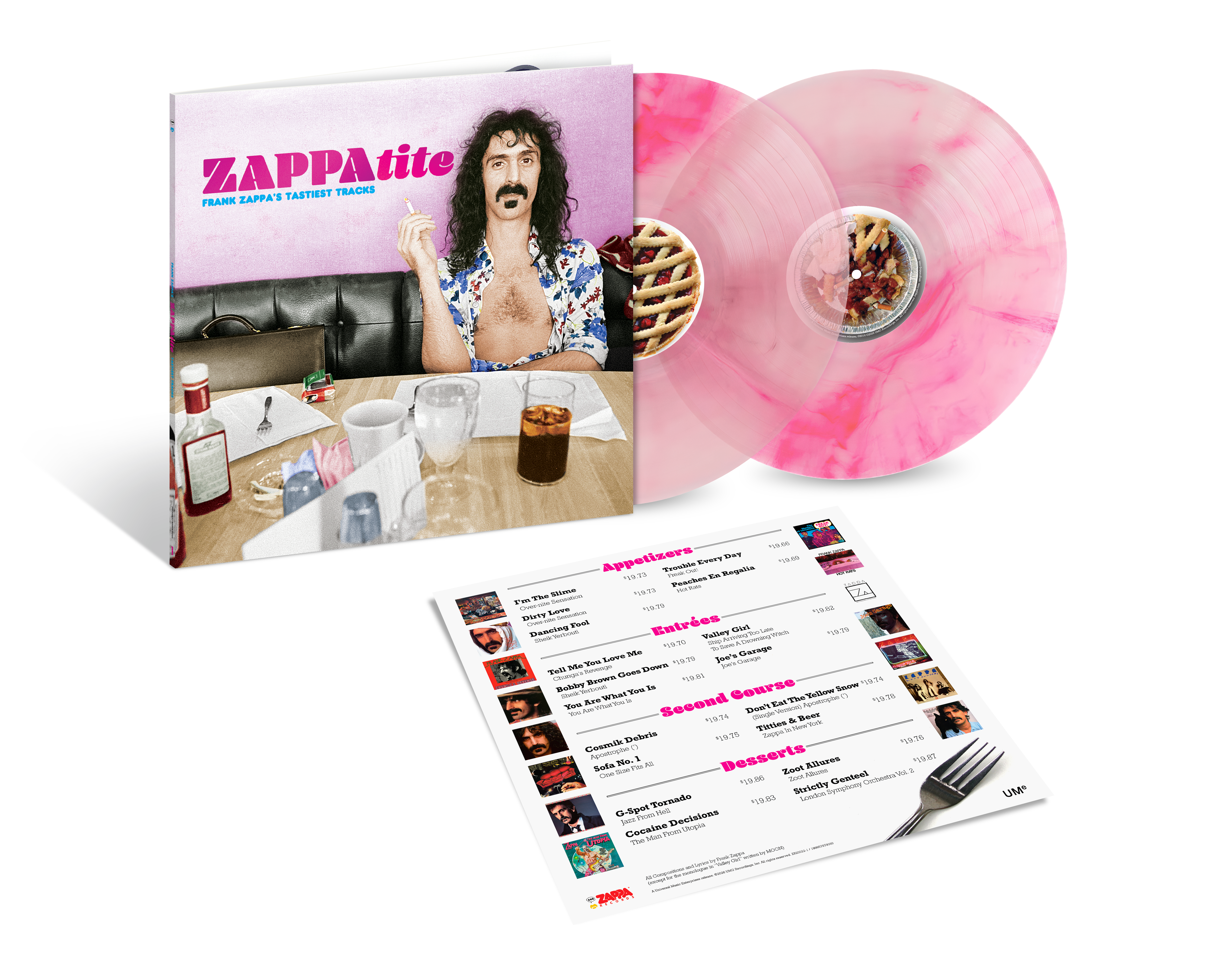 ZAPPAtite Frank Zappa's Tastiest (2LP Clear Clear Vinyl)