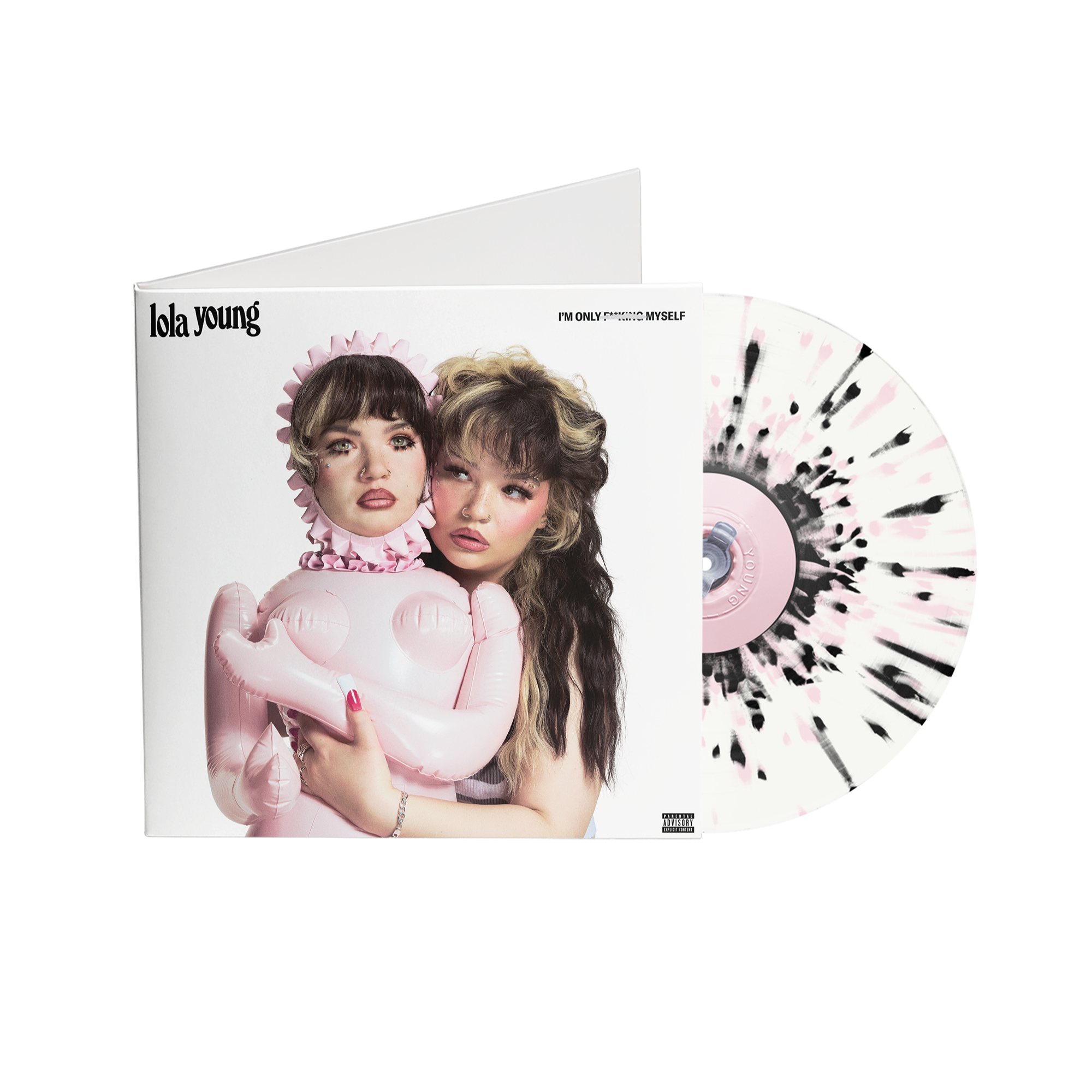 I'm Only F**king Myself: The "Blisters" Edition (Pink & Black Splatter Vinyl LP) + Signed Art Card