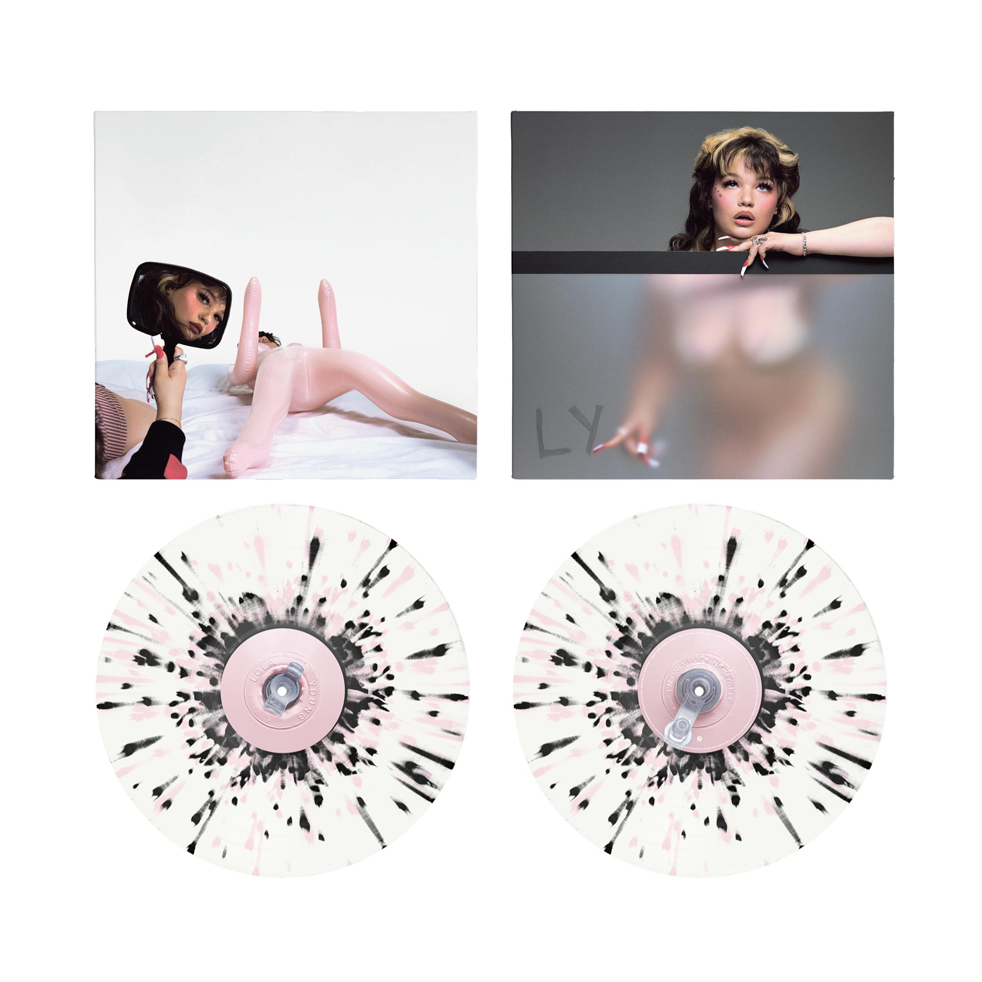 I'm Only F**king Myself: The "Blisters" Edition (Pink & Black Splatter Vinyl LP) + Signed Art Card
