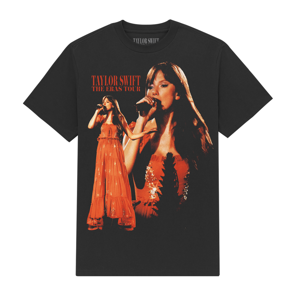 Taylor Swift The Eras Tour Photo Black T-Shirt