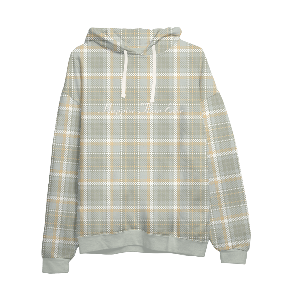 Plaid hoodie top