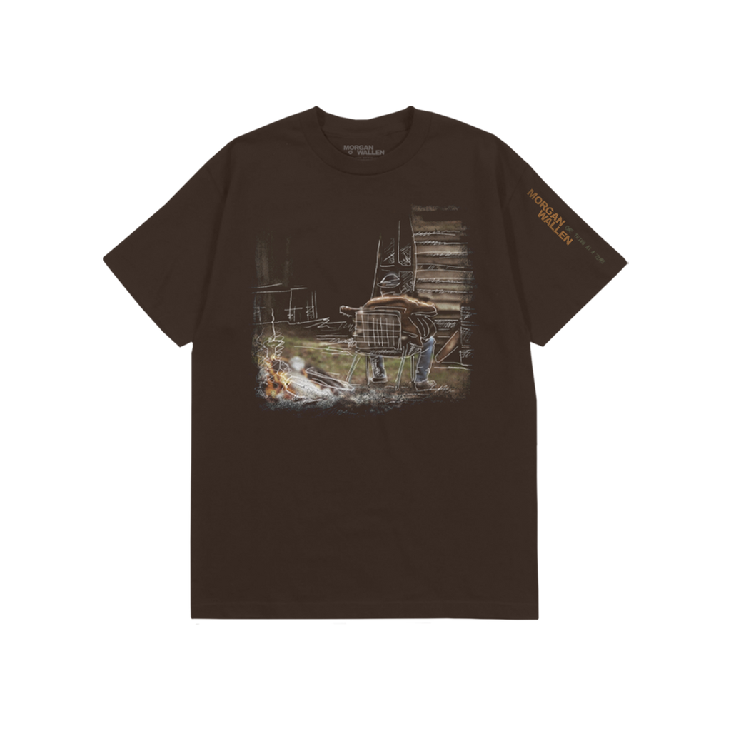 One Thing At A Time Brown Photo T-shirt