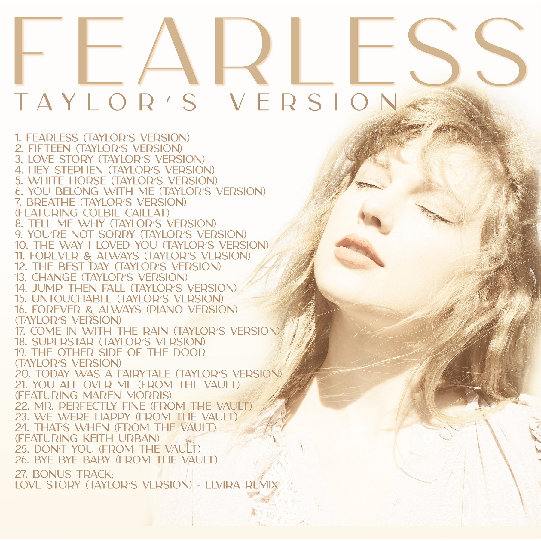 Vinyle Fearless (version de Taylor) 