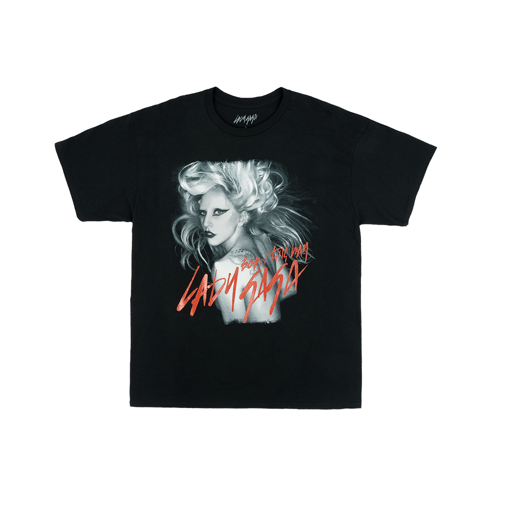 BORN THIS WAY SCRIPT T-SHIRT