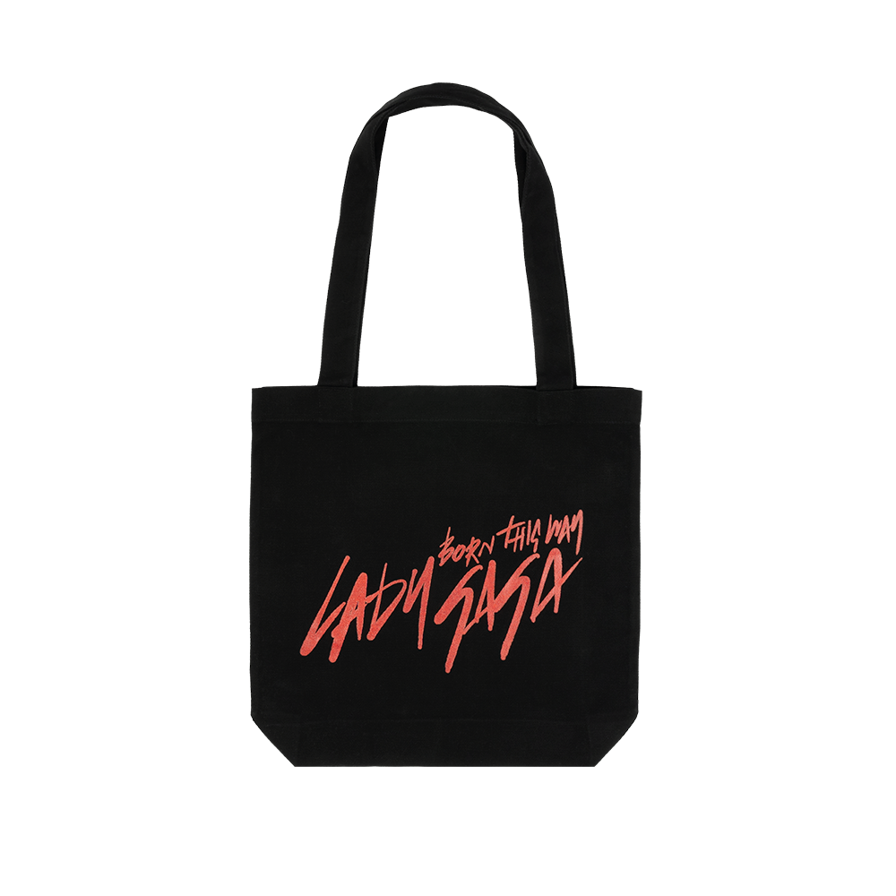 BORN THIS WAY SCRIPT TOTE