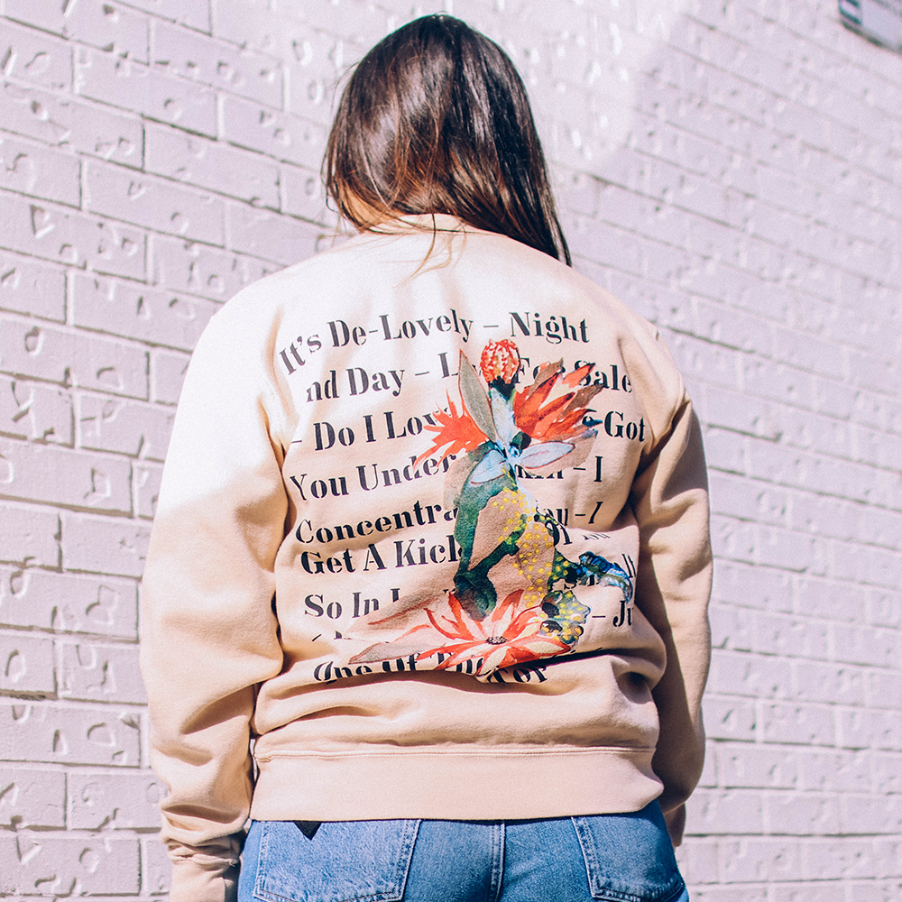 Sweat-shirt ras du cou avec liste de pistes Love For Sale