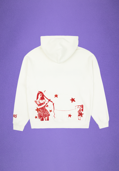 Rhinestone Princess Blurry Hoodie UMUSIC Shop Canada