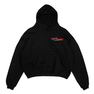 "I Feel I Need You To Breathe" Black Hoodie front