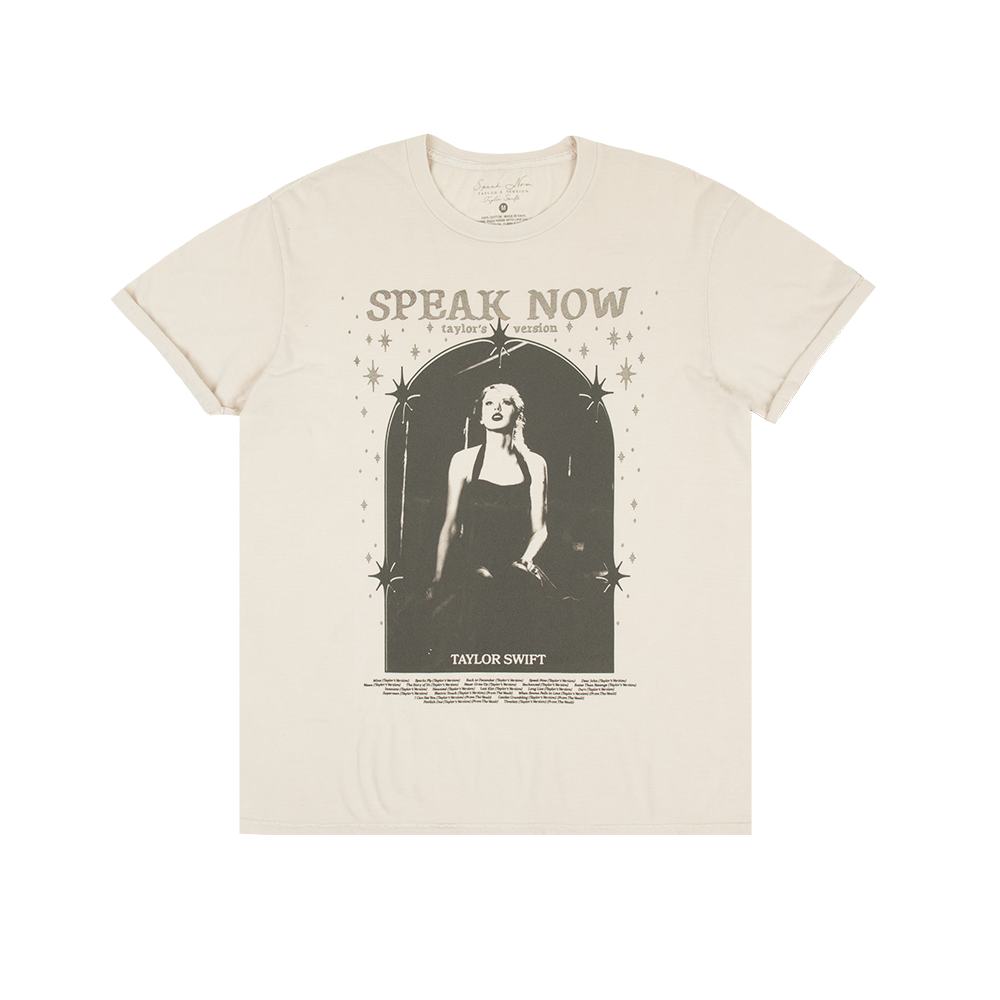 Speak Now (Taylor’s Version) Tracklist Taupe T-Shirt