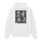 Taylor Swift The Eras Tour Collage White Hoodie