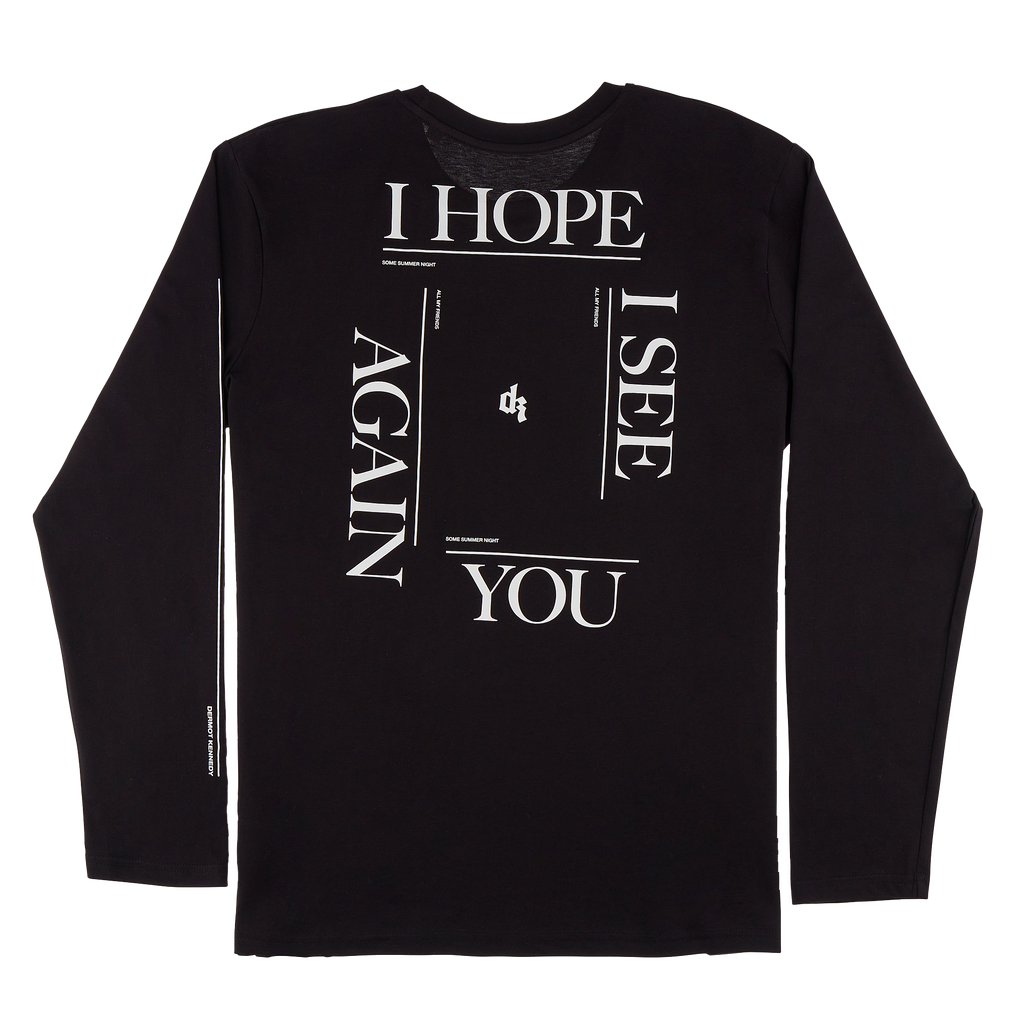 All My Friends Black Longsleeve Tee