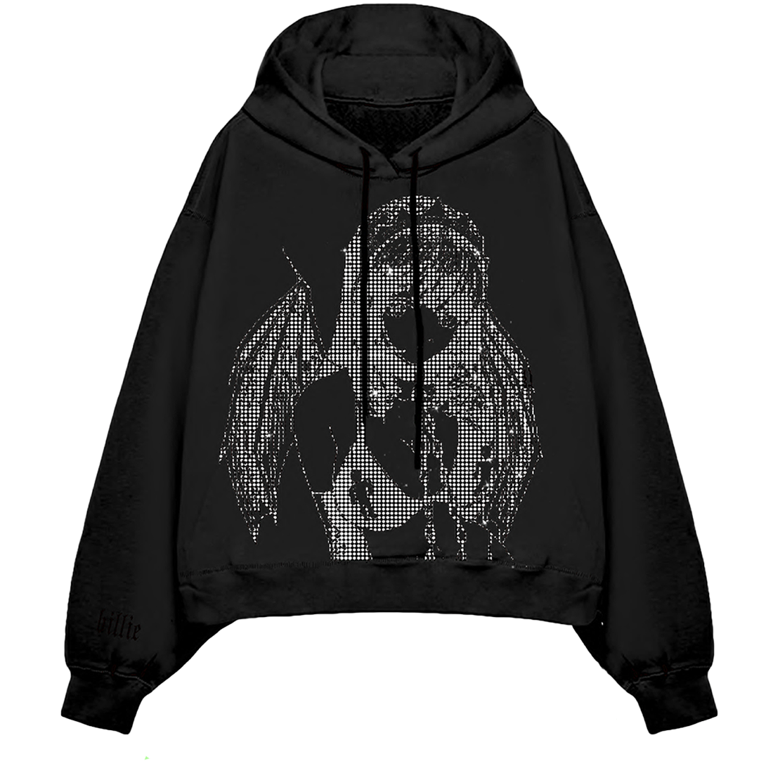 Rhinestone Princess Blurry Hoodie – UMUSIC Shop Canada