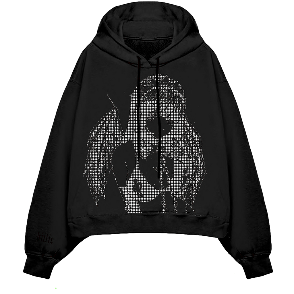 Rhinestone Princess Blurry Hoodie