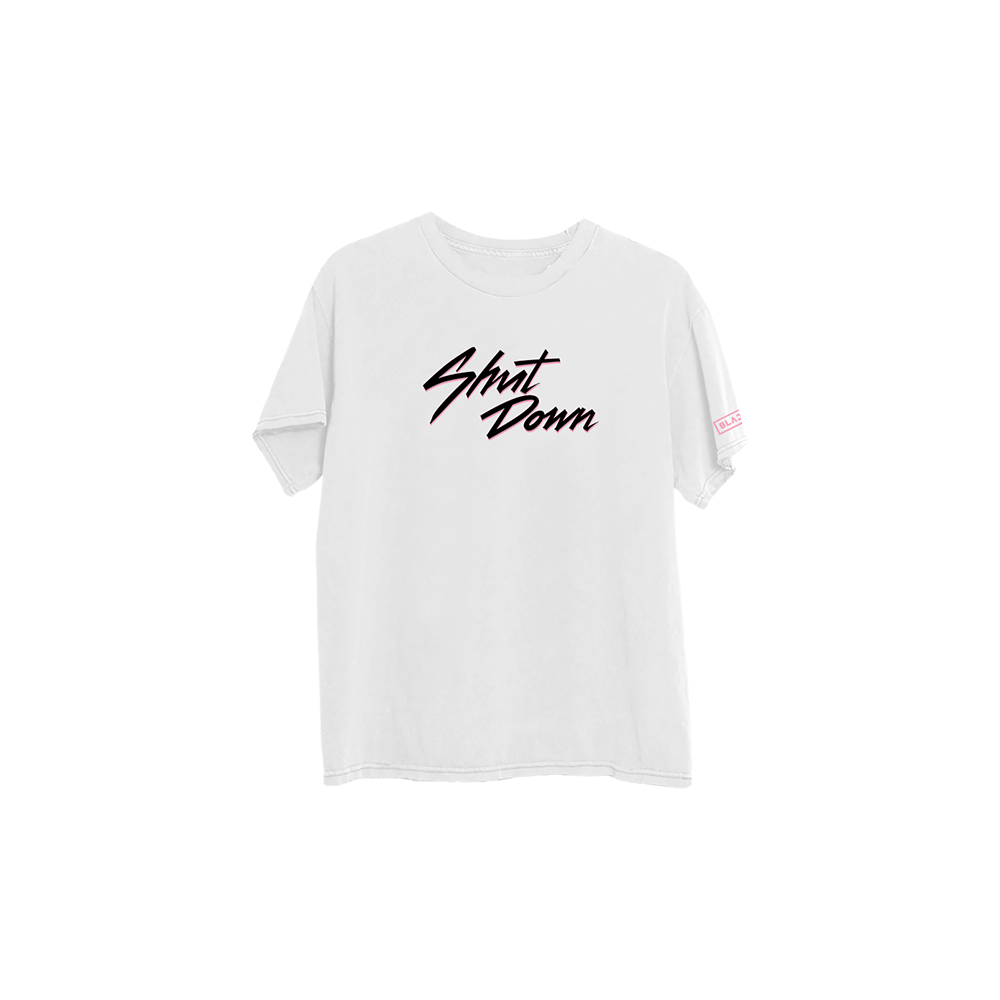 SHUT DOWN LOGO TEE